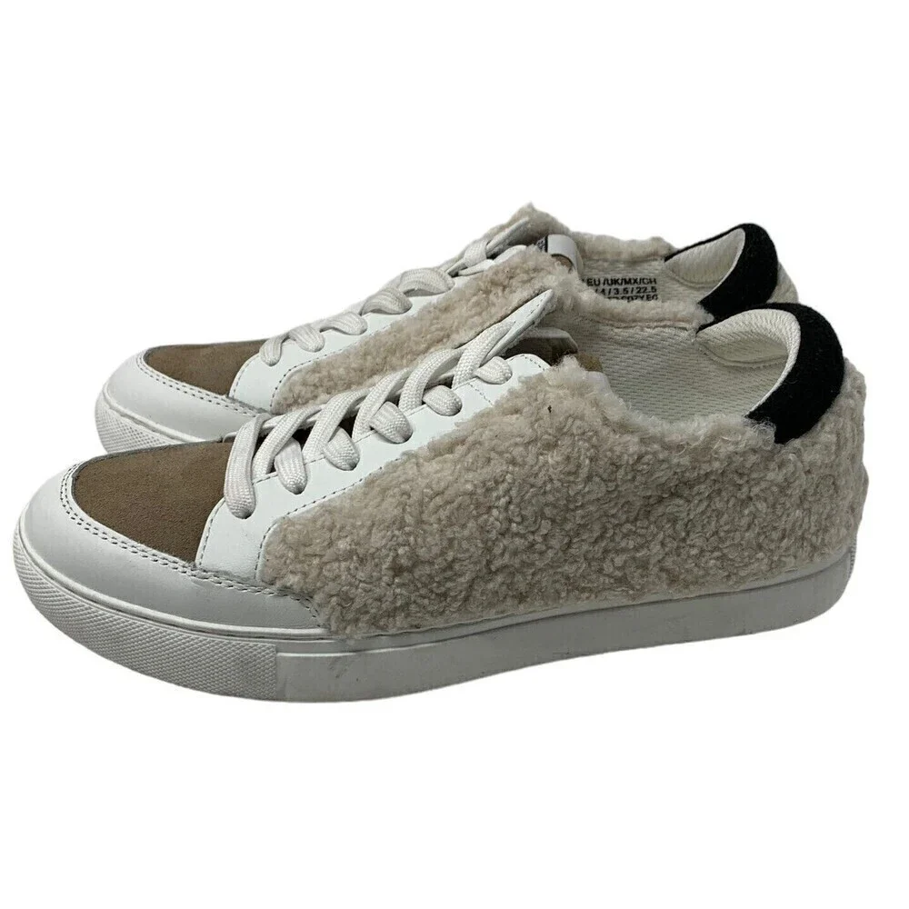 Kenneth Cole Shoes Women’s 6 Guard Cozy EO Natural/Taupe Sneakers NEW